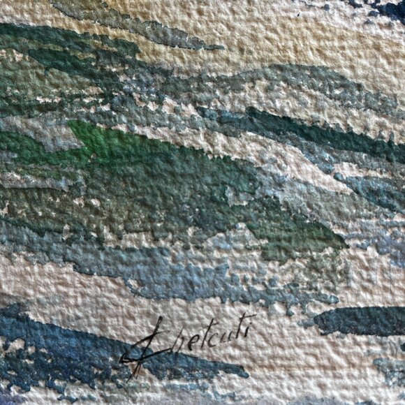 John Chetcuti Original Watercolor Painting - Picture 2 of 4